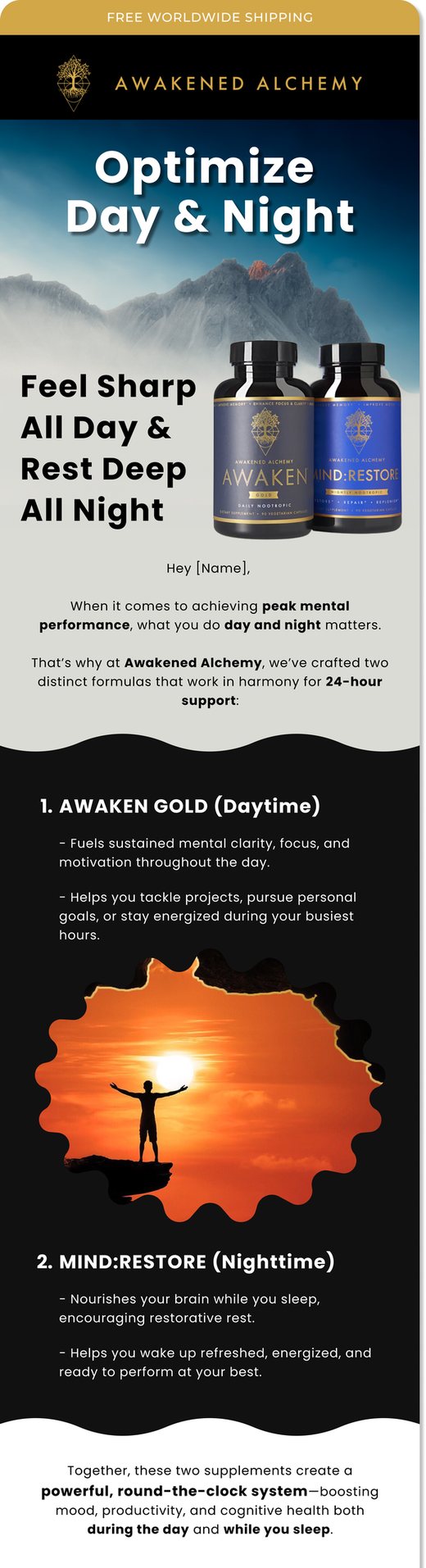 Awakened Alchemy campaign email